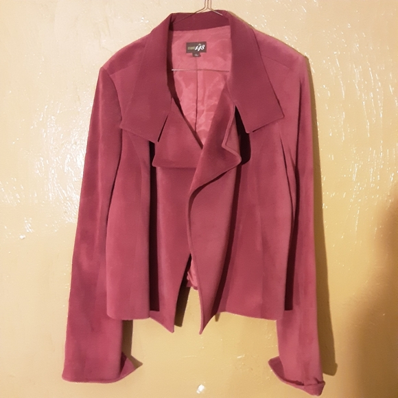 STUDIO 148 WOMENS SUEDE JACKET SIZE 14 - Picture 2 of 9